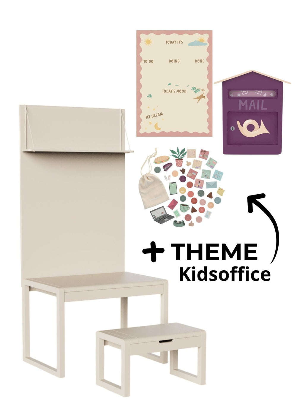 Paket 2 - Alfie Almond -Büro- Clover Living - CloverLiving.COM