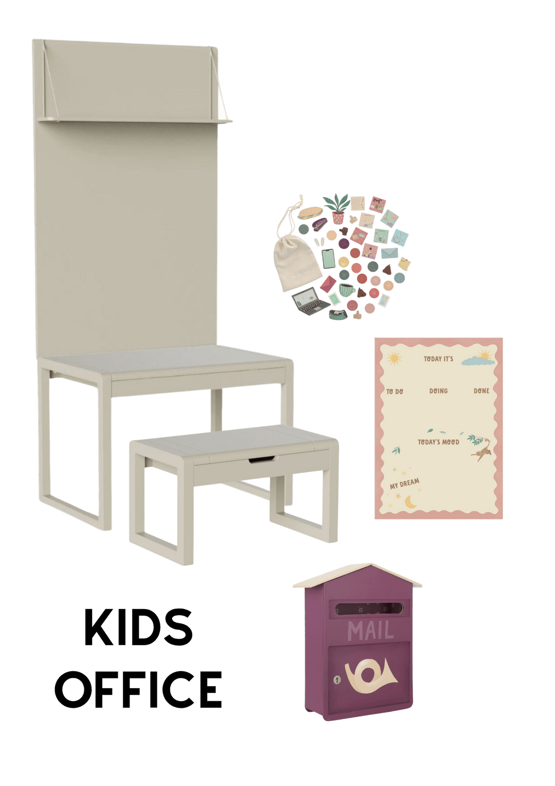 Paket 2 - Olly Olive -Büro- Clover Living - CloverLiving.COM