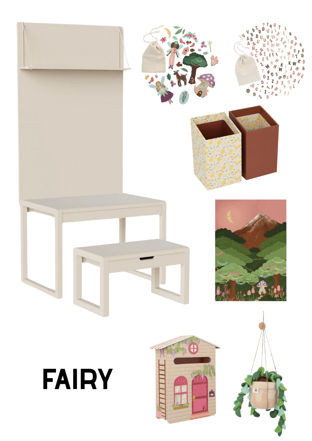 Forfait 3 - Alfie Almond -Fée- Clover Living - CloverLiving.Com
