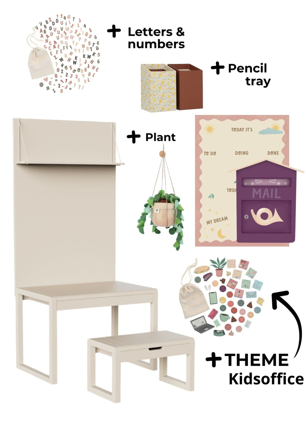 Pakket 3 - Alfie Almond - Kantoor - Clover Living - CloverLiving.com