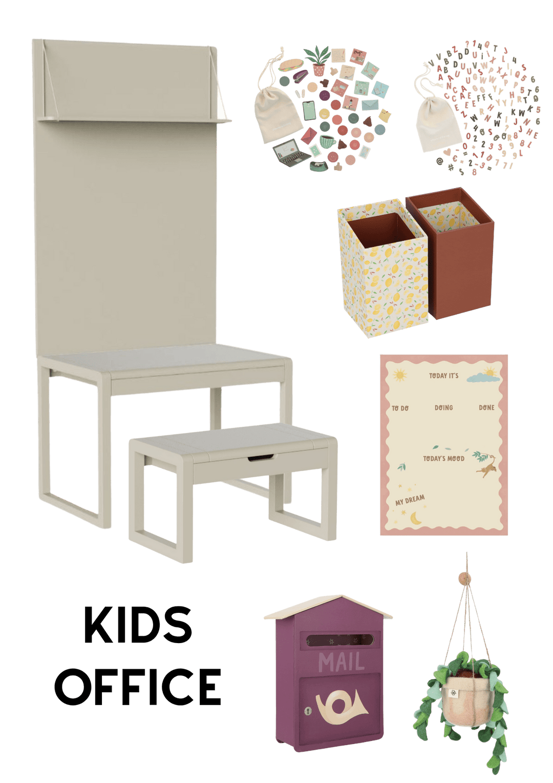 Forfait 3 - Olly Olive -Bureau- Clover Living - CloverLiving.Com