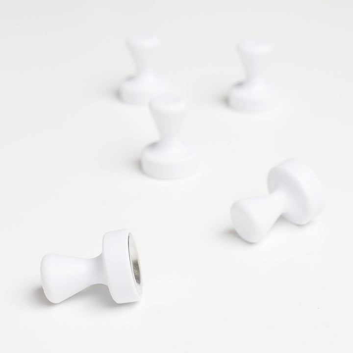 Pion magneten - wit - 5 stuks