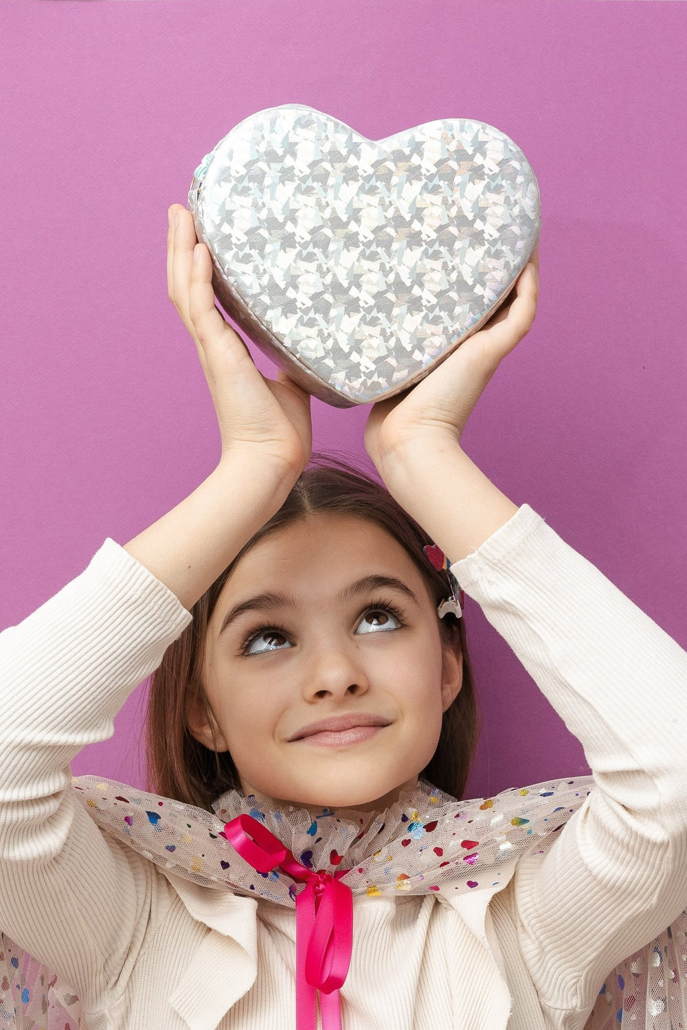 Schoudertasje Holographic Heart - Mimi & Lula - CloverLiving.com