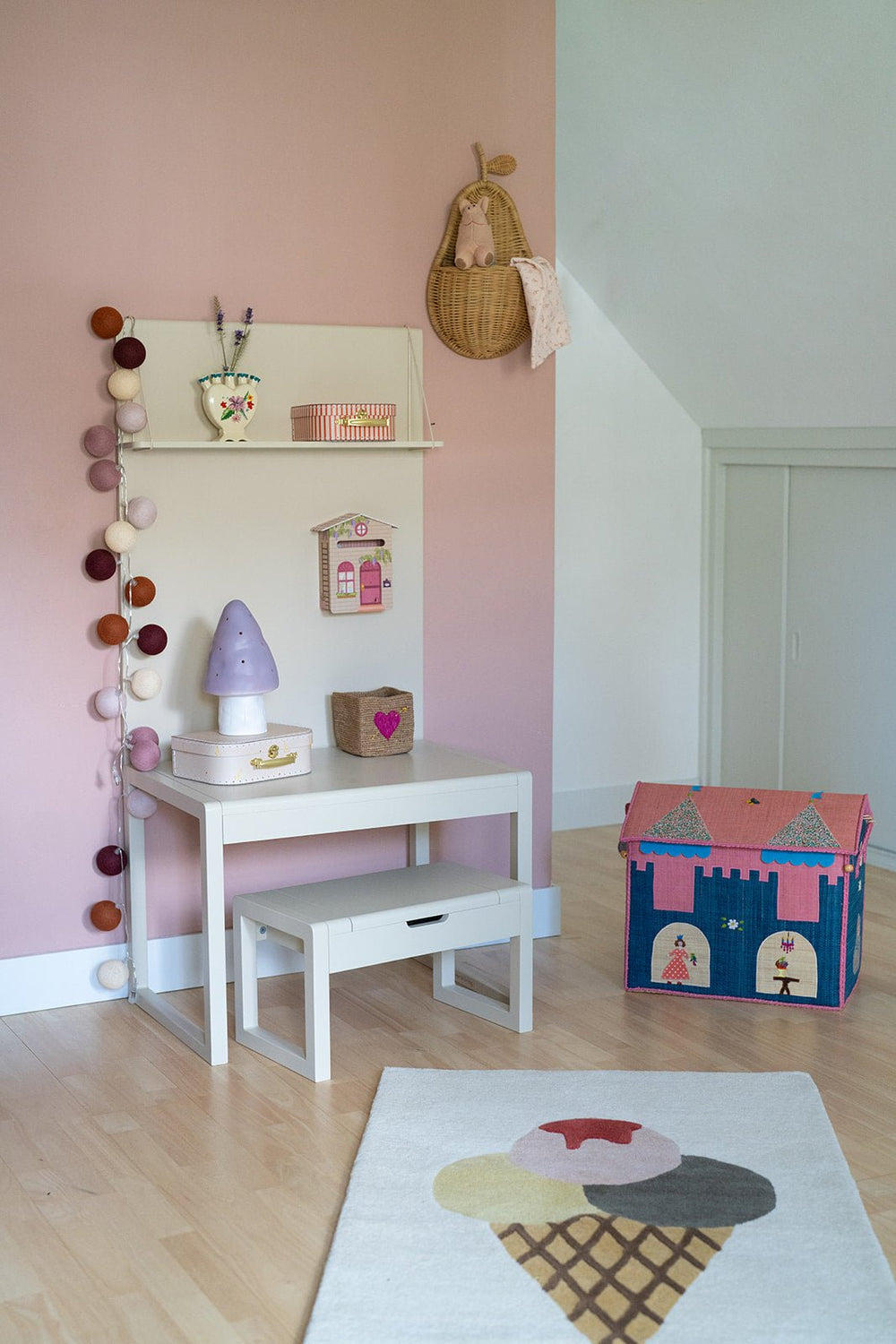 Vloerkleed Ice Cream - 140 x 80 cm - Oyoy - CloverLiving.com