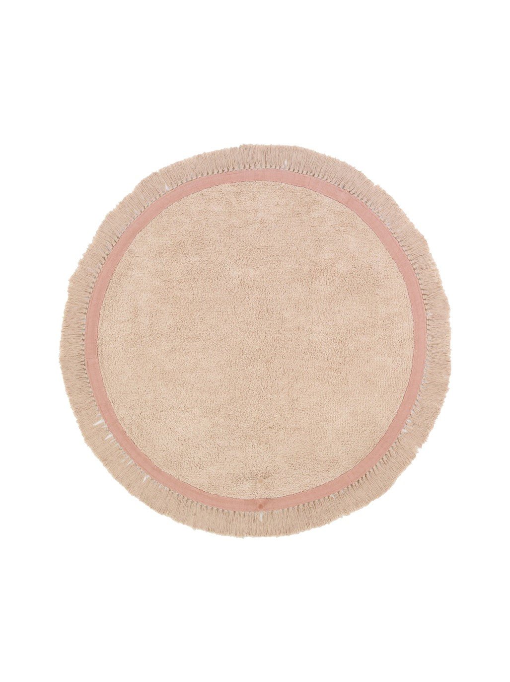 Vloerkleed Kinderkamer Cakey - Roze - Ø130 cm - Tapis Petit - CloverLiving.com