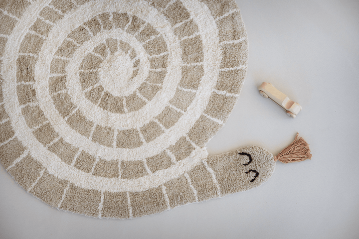 Vloerkleed Kinderkamer Rond Matti - Slang - Tapis Petit - CloverLiving.com