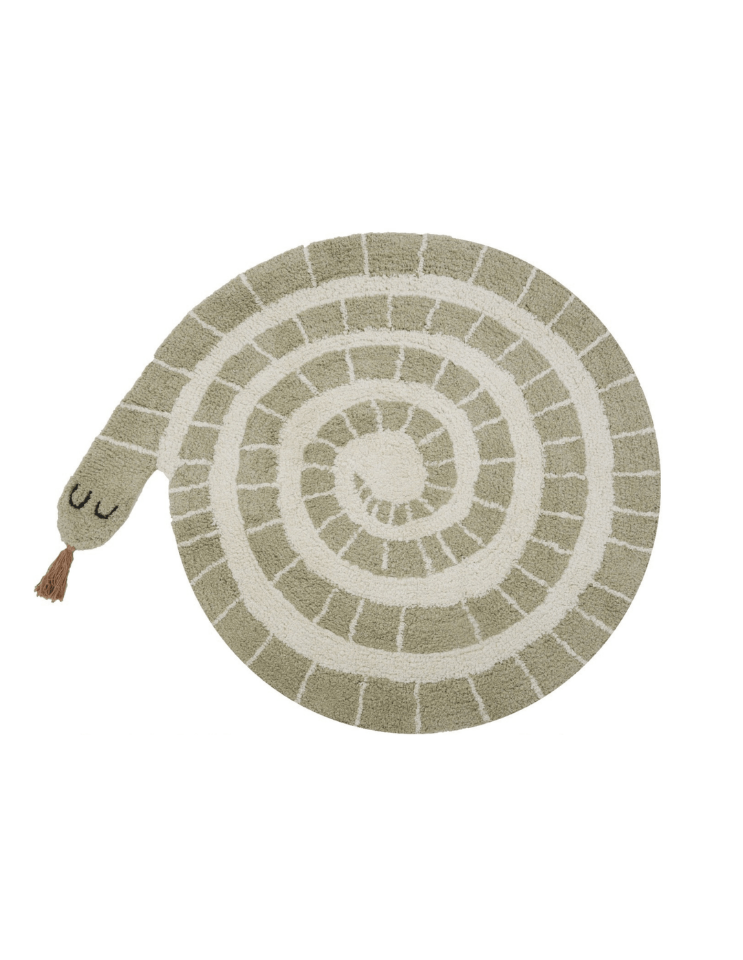 Vloerkleed Kinderkamer Rond Matti - Slang - Tapis Petit - CloverLiving.com