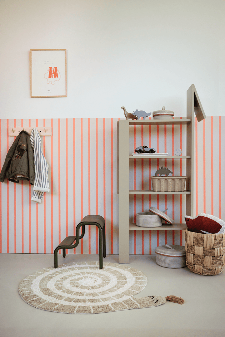 Vloerkleed Kinderkamer Rond Matti - Slang - Tapis Petit - CloverLiving.com
