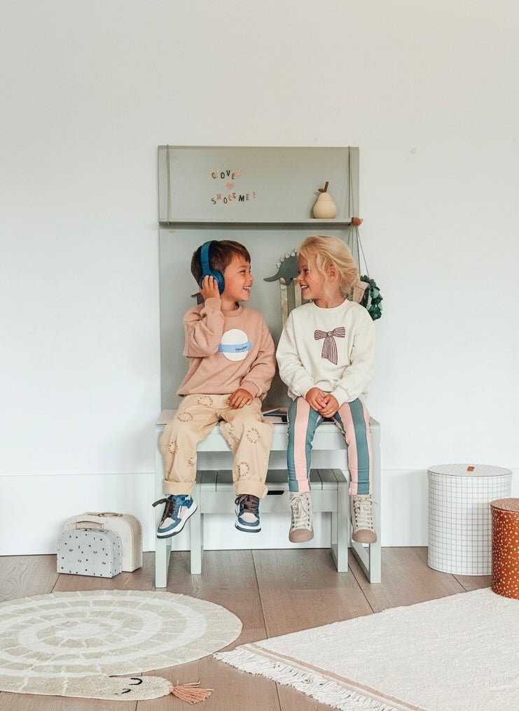 Vloerkleed Kinderkamer Rond Matti - Slang - Tapis Petit - CloverLiving.com