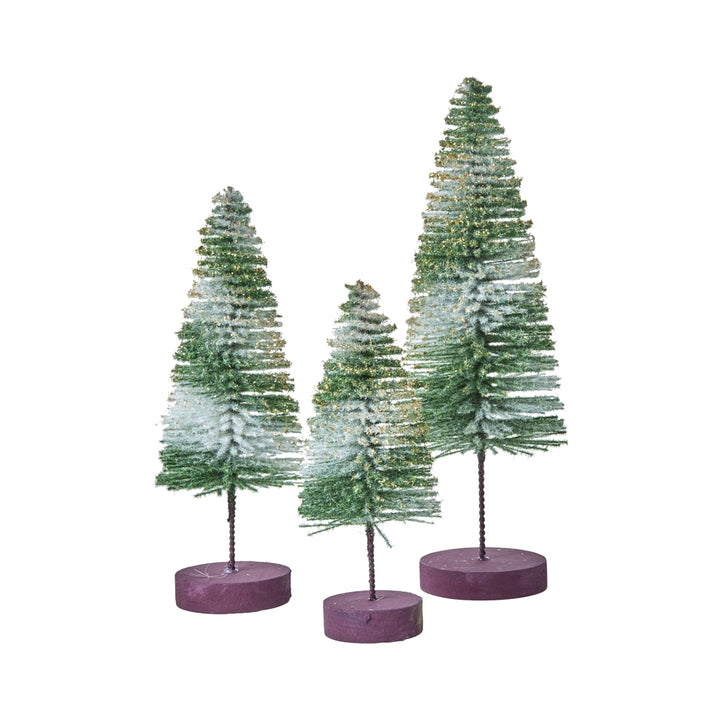 Dekoration Weihnachtsbaum - Grün - Set von 3