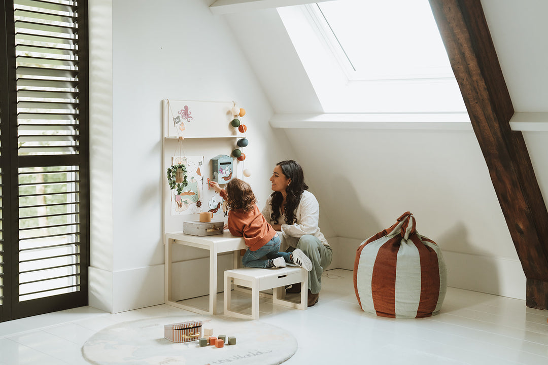 Rundteppich Kinderzimmer Die Welt - Ø 120 cm