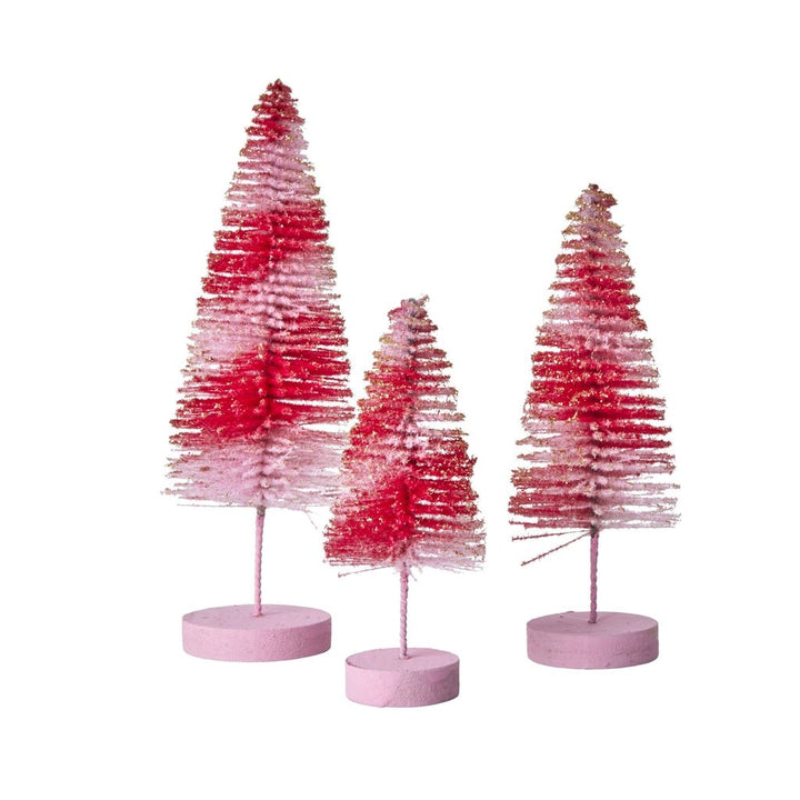 Dekoration Weihnachtsbaum - Rosa - 3er Set - Rice - CloverLiving.COM