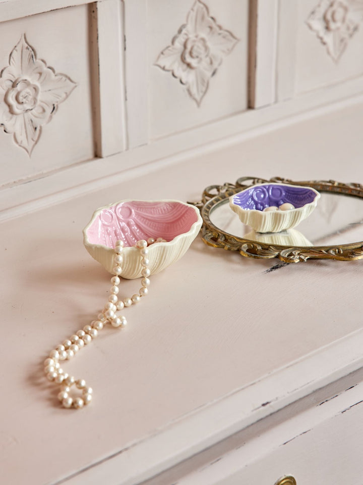 Keramik Schmuckschalen Schale – Rosa & Flieder – 2er Set - Rice - CloverLiving.COM