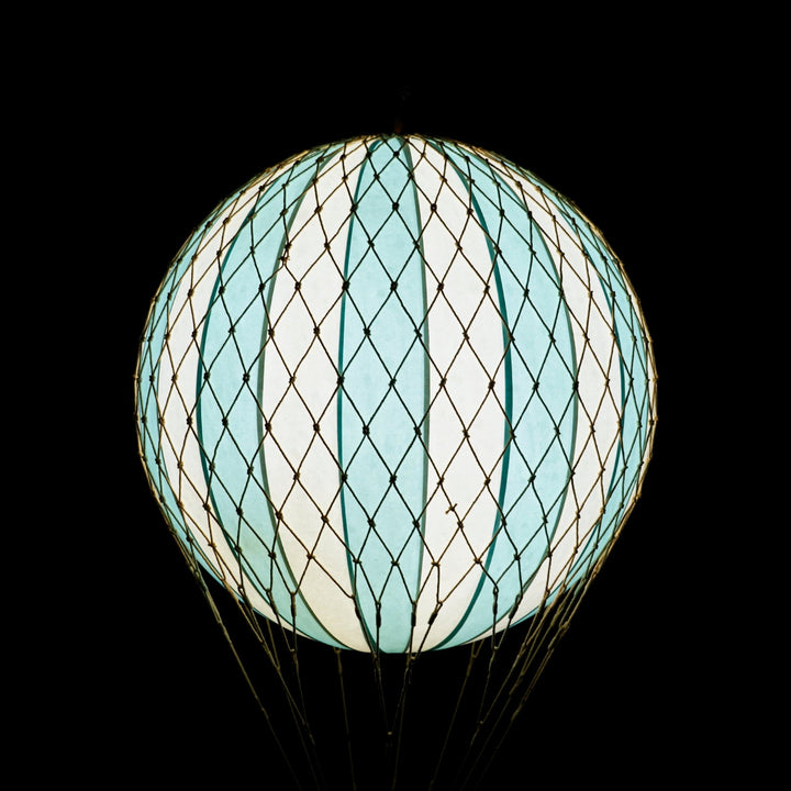 Heißluftballon Dekoration Royal Aero LED Blaues Licht - Ø32 cm - Authentic Models - CloverLiving.COM