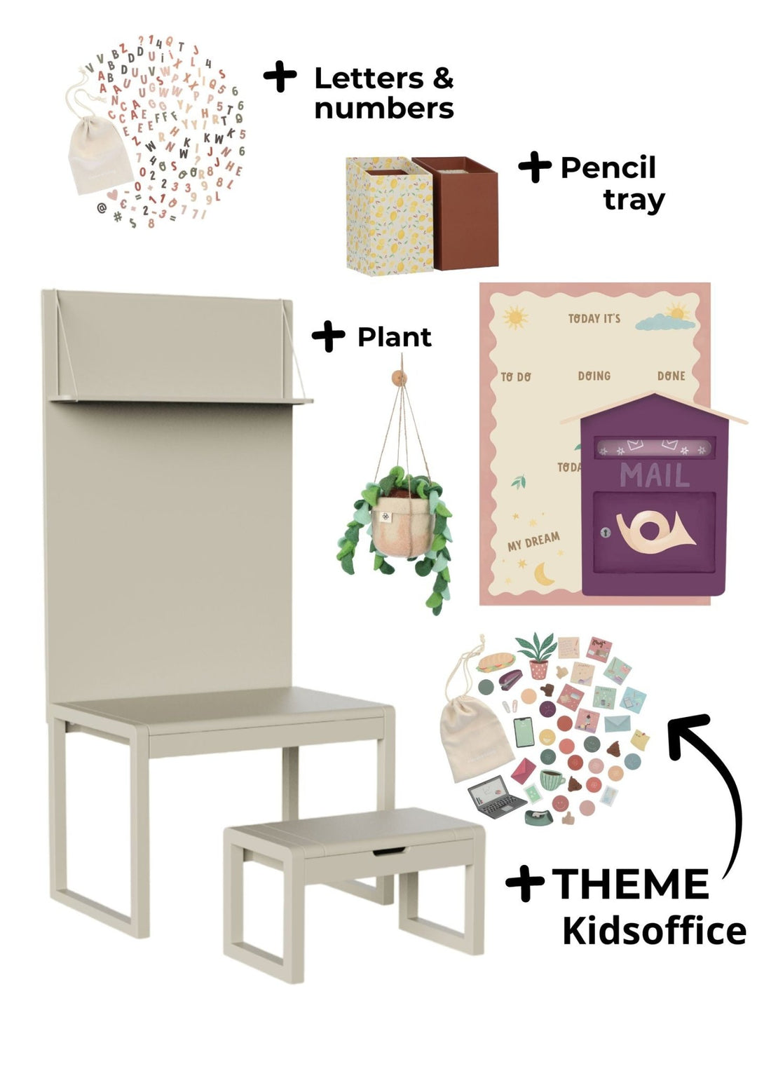 Paket 3 - Olly Olive -Büro- Clover Living - CloverLiving.COM