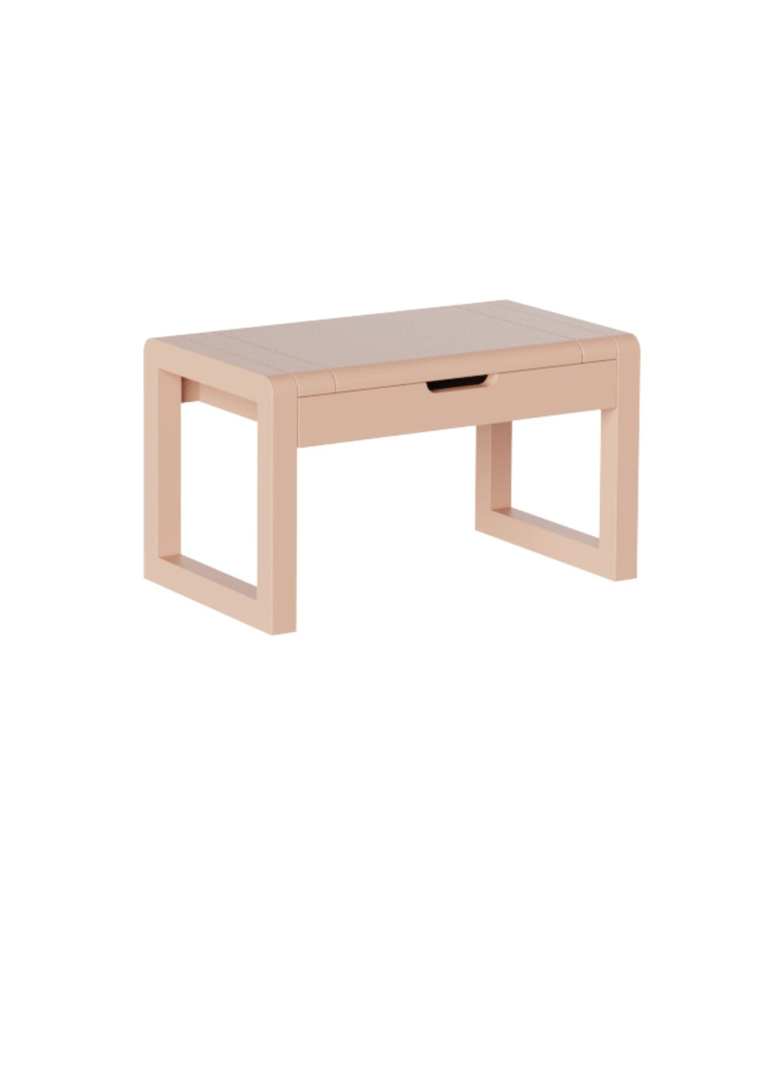 Rosafarbener Hocker mit Stauraum Pippa Peach - Clover Living - CloverLiving.COM