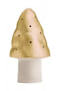 Lamp Children's Room Mushroom - Gold