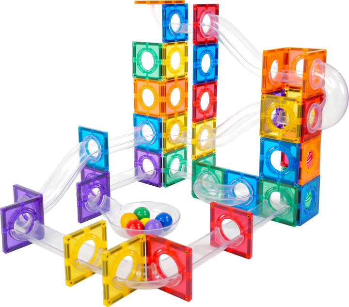 Classic Magnetic Marble Run – 100 parts - Coblo - CloverLiving.com