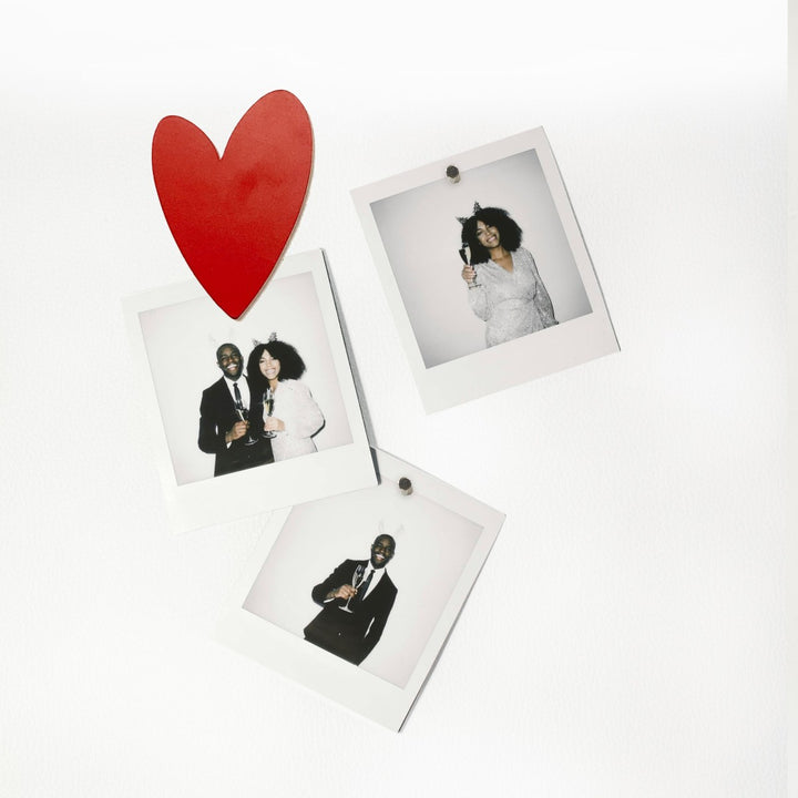 Heart magnets - red - 5 pieces