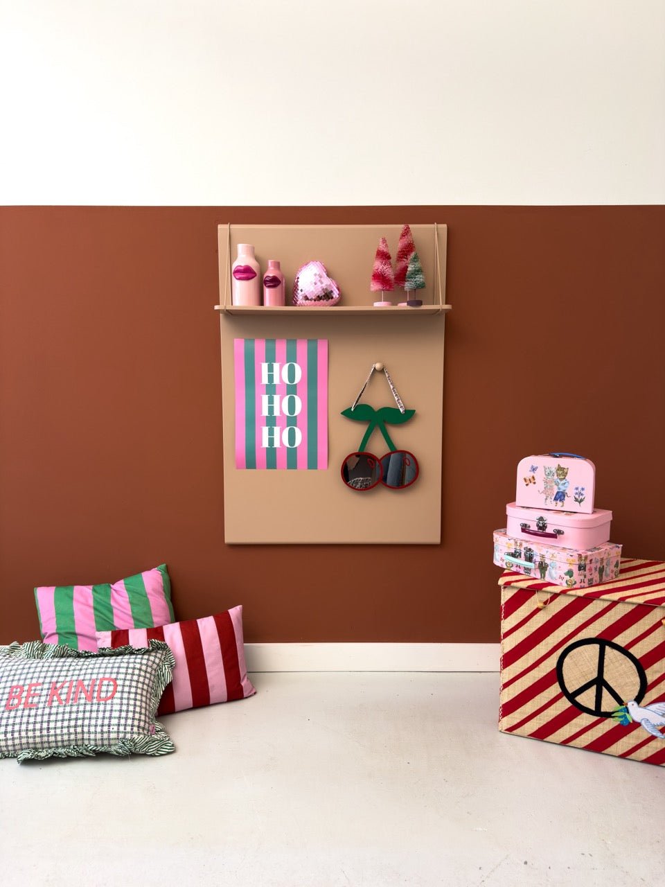 Children's Room Mirror – Cherry – Acrylic - Rice - CloverLiving.com