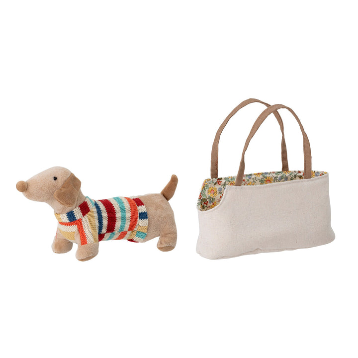 Stuffed animal Hilena with bag - Bloomingville - CloverLiving.com