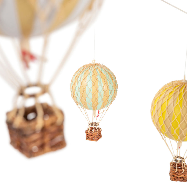 Hot Air Balloon Decoration Flying the Skies Mobile - Pastel