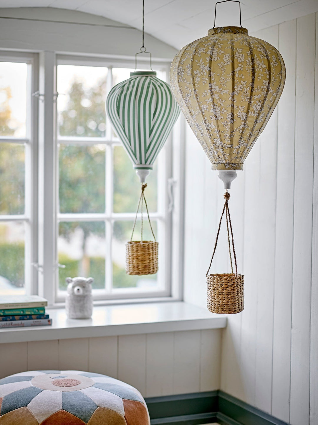 Hot Air Balloon Mobile – Green – Ø25 x H65 cm - Bloomingville - CloverLiving.com