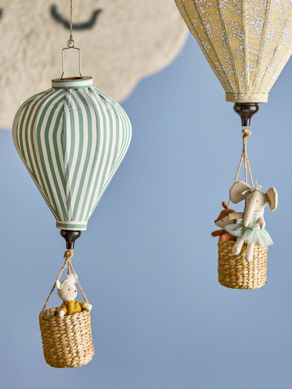 Hot Air Balloon Mobile – Green – Ø25 x H65 cm - Bloomingville - CloverLiving.com