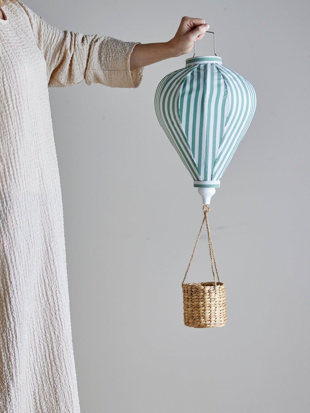 Hot Air Balloon Mobile – Green – Ø25 x H65 cm - Bloomingville - CloverLiving.com