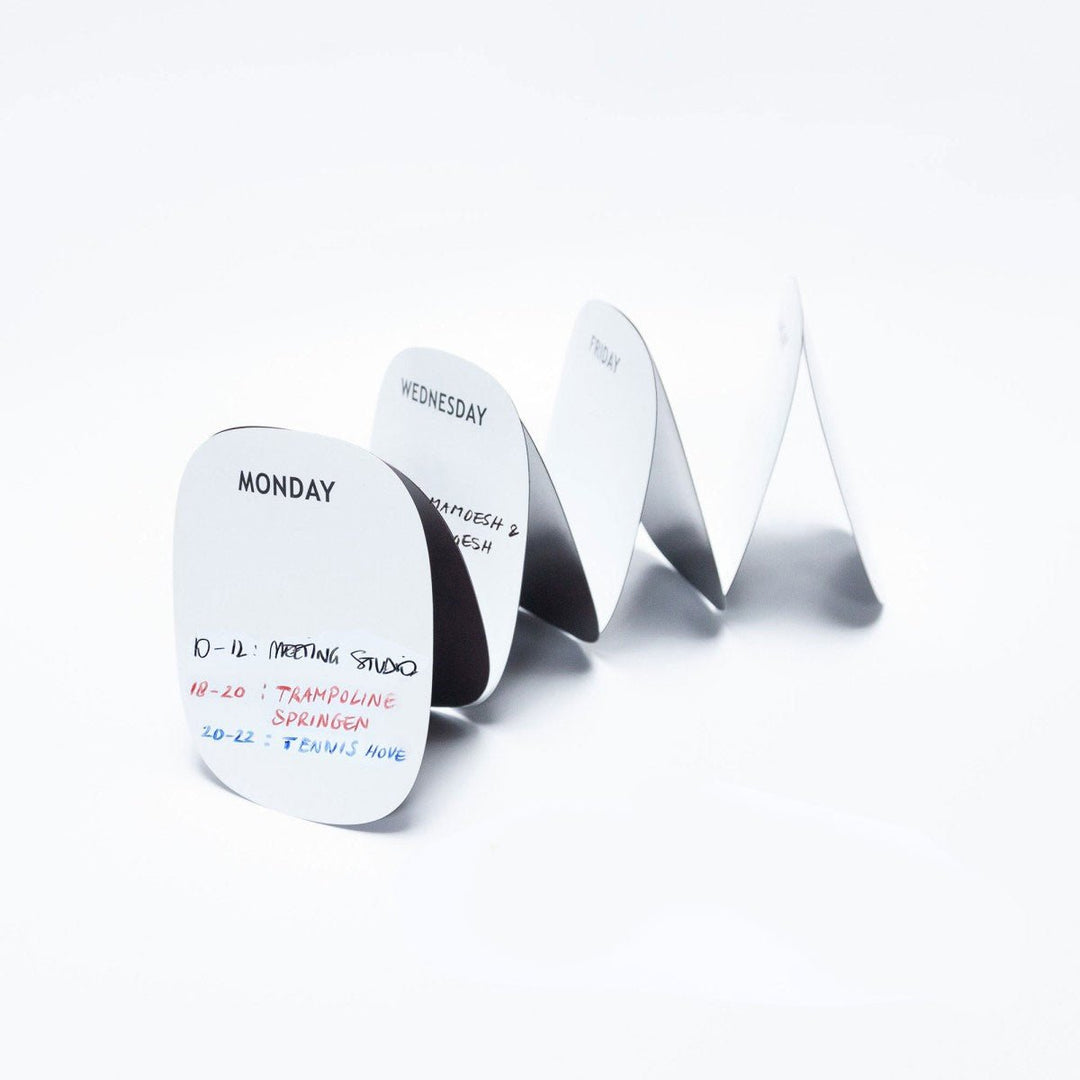 Magnetic weekly planner - set of 8 pieces - Groovy Magnets - CloverLiving.com