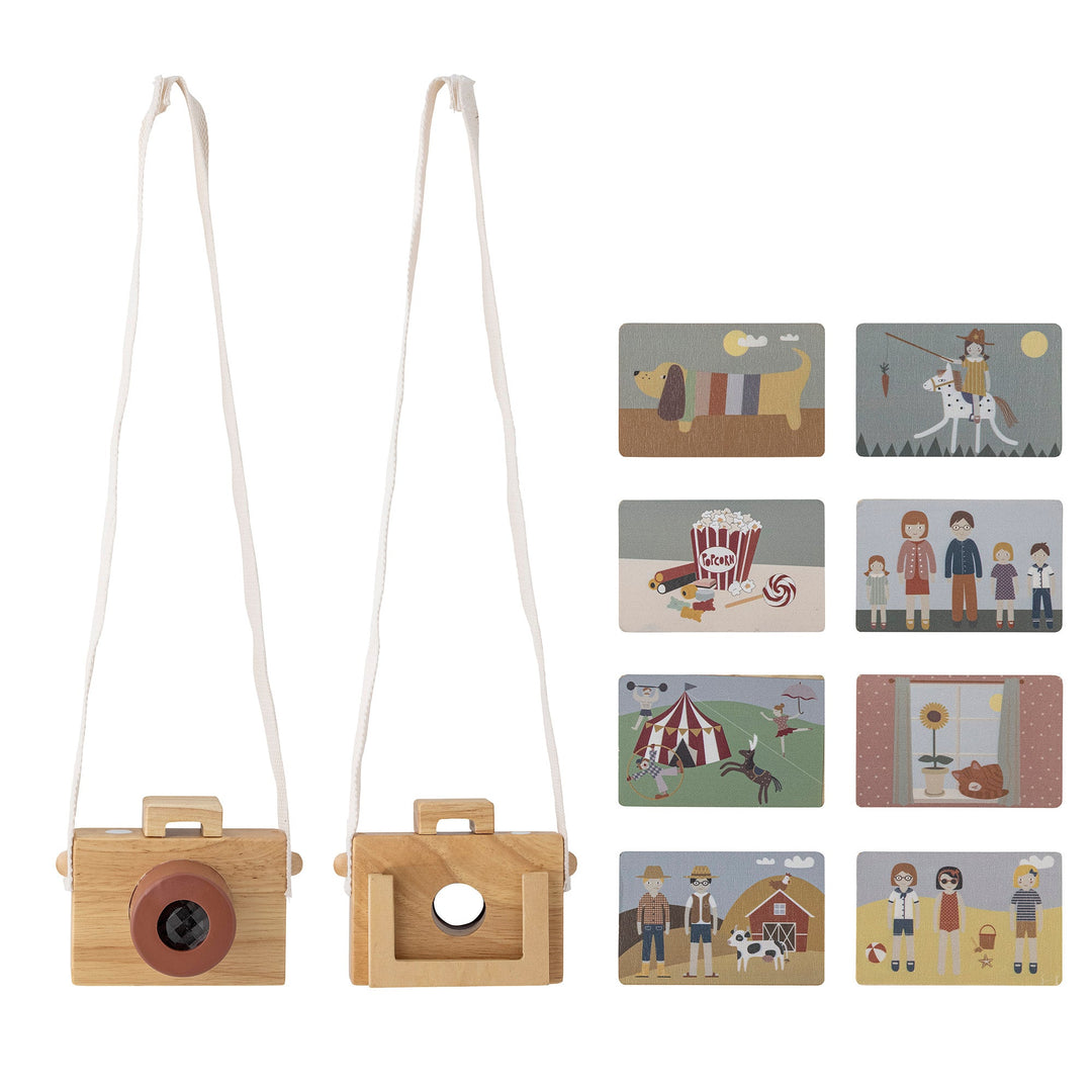 Mini Toy Camera - Wood - Dalton - Natural - Bloomingville - CloverLiving.com