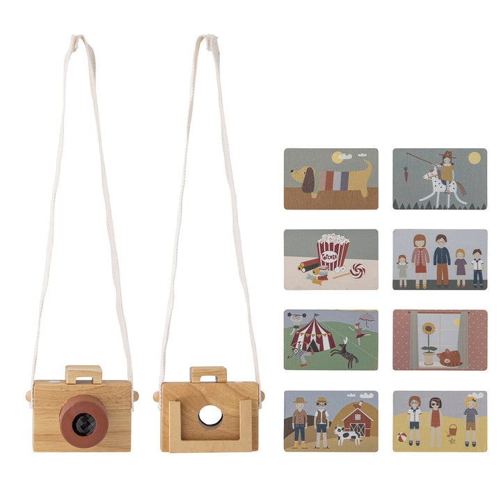 Mini Toy Camera - Wood - Dalton - Natural - Bloomingville - CloverLiving.com