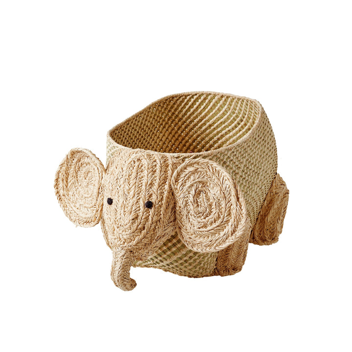 Storage Basket Elephant - Seagrass - Large - Rice - CloverLiving.com