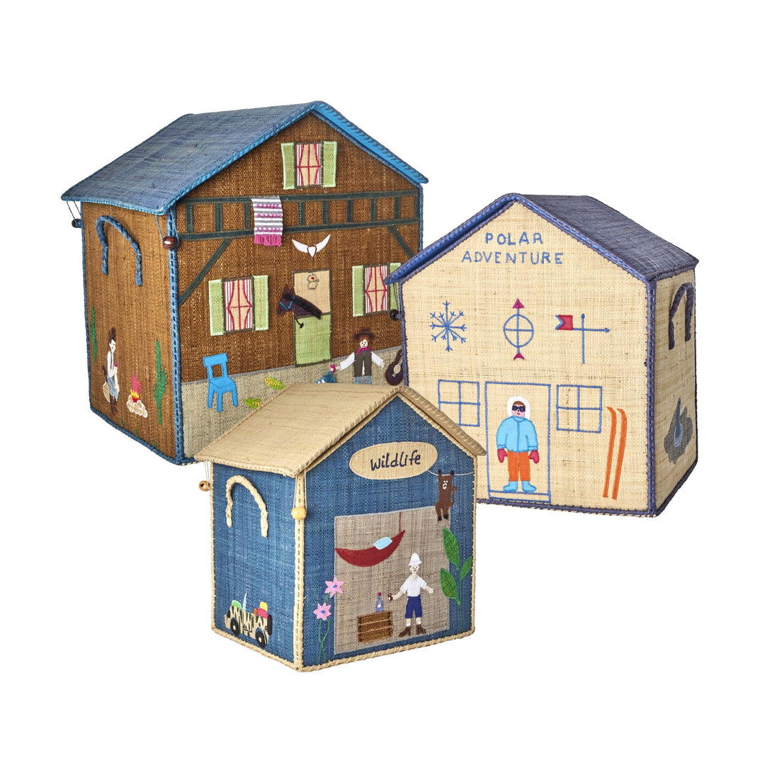 Storage basket - Theme Adventure - Natural - Medium - Rice - CloverLiving.com