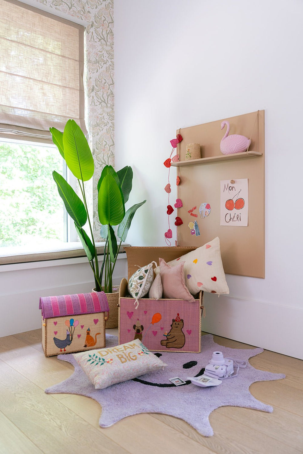 Storage Basket - Theme Party Animal - Natural - Small - Rice - CloverLiving.com