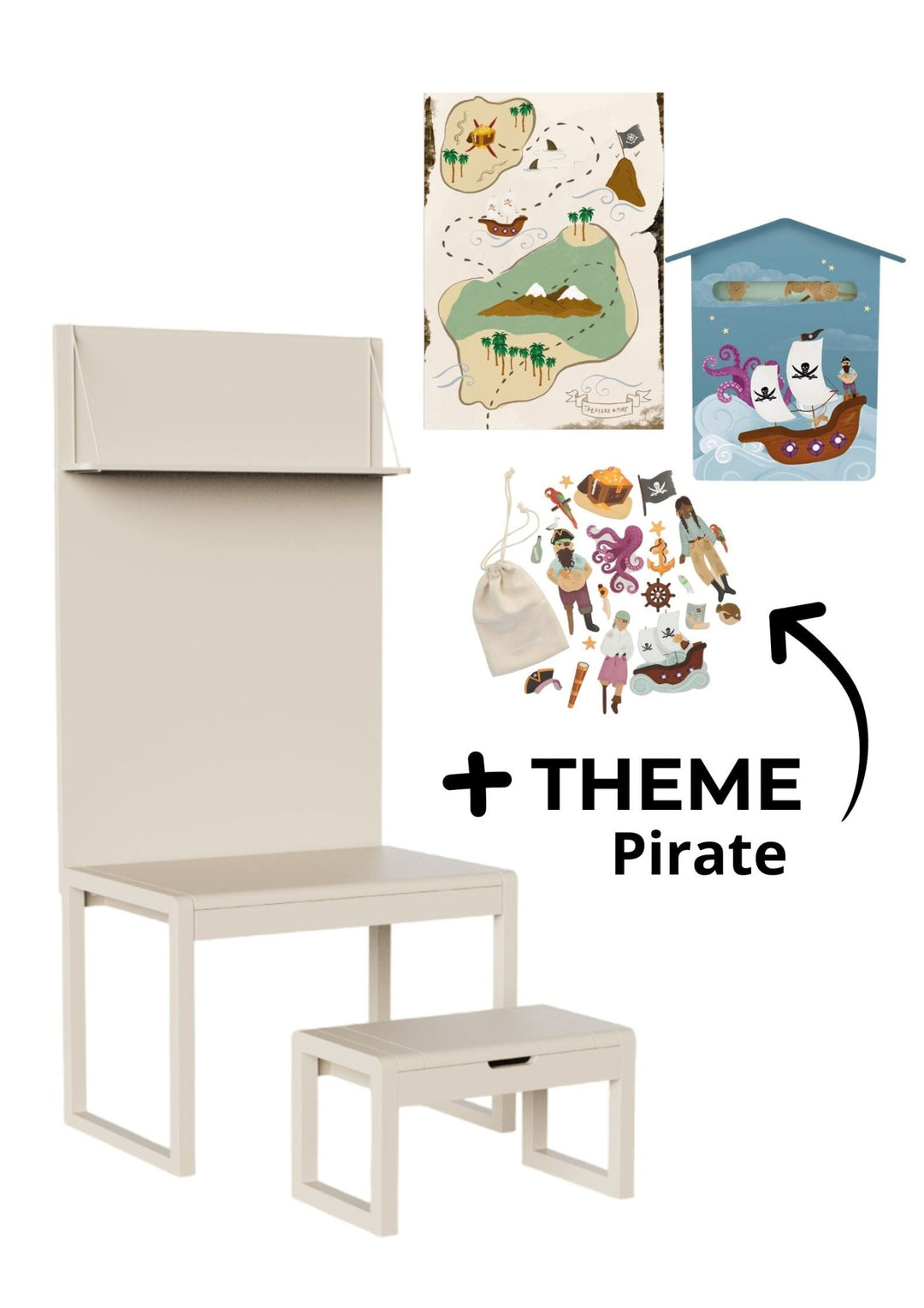Package 2 - Alfie Almond -Pirate- Clover Living - CloverLiving.com
