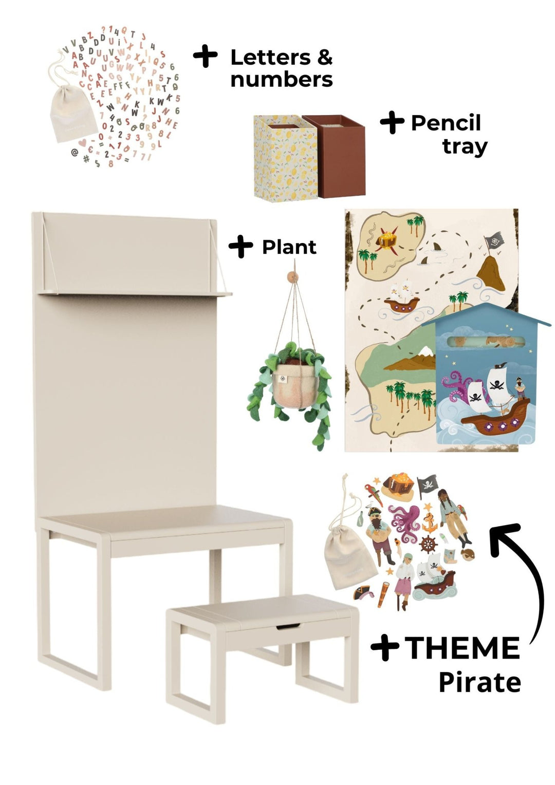 Package 3 - Alfie Almond -Pirate- Clover Living - CloverLiving.com