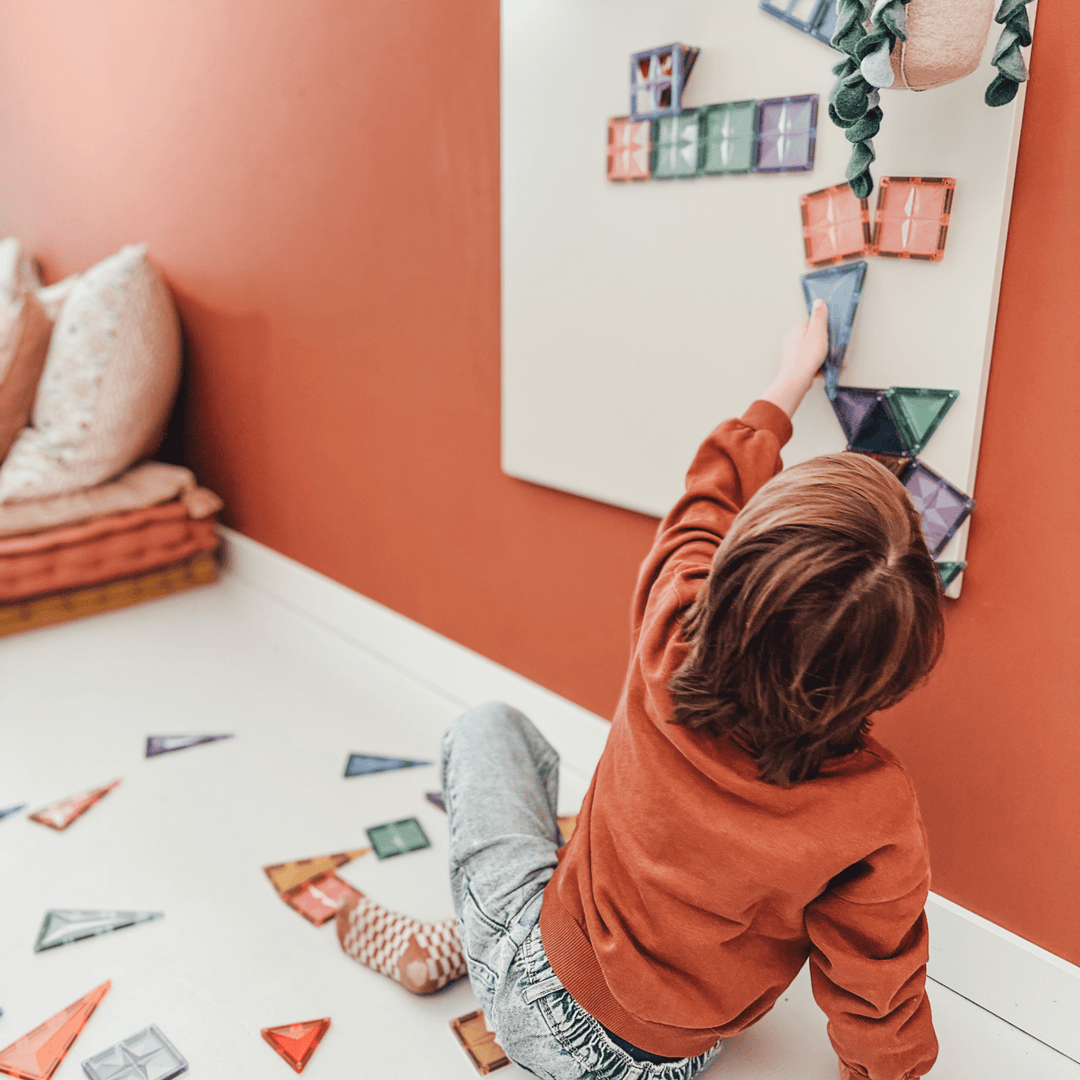 Pastel Magnetic Building Blocks – 100 pieces - Coblo - CloverLiving.com