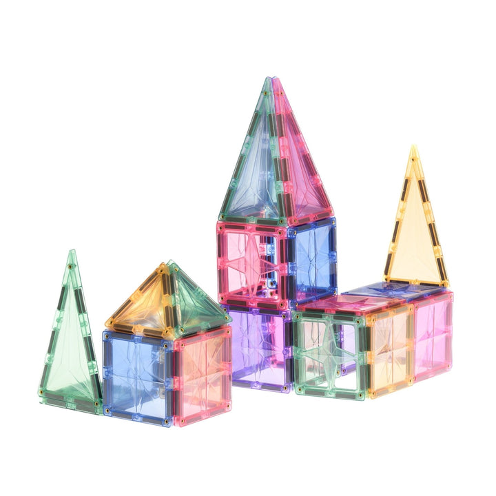 Pastel Magnetic Building Blocks – 35 pieces - Coblo - CloverLiving.com
