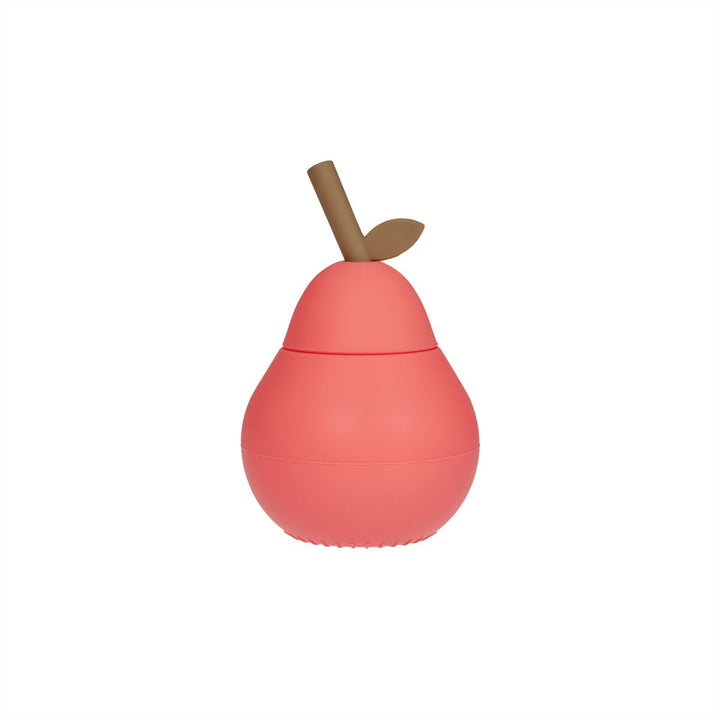 Pear Cup - Children's Drinking Cup with Straw - Silicone - Oyoy - CloverLiving.com