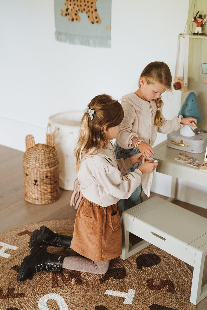 Round Rug Dinne - Jute - Ø 130 cm - Bloomingville - CloverLiving.com