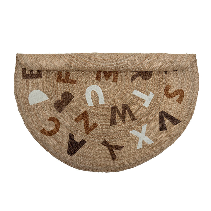 Round Rug Dinne - Jute - Ø 130 cm - Bloomingville - CloverLiving.com