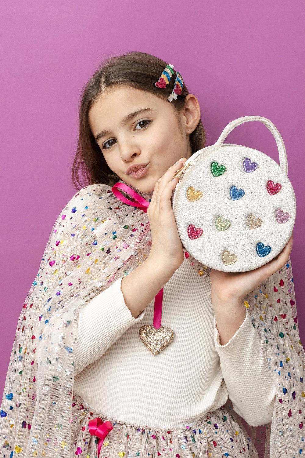 Shoulder bag Jazzy Hearts - Mimi & Lula - CloverLiving.com