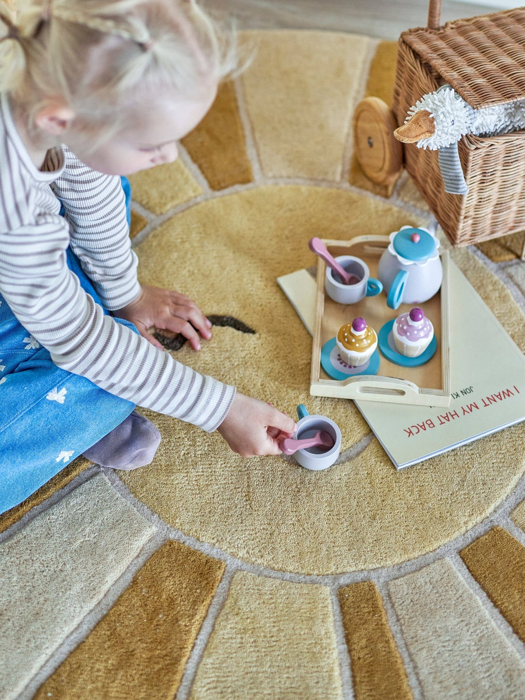 Sun Rug – round – Ø110 cm - Bloomingville - CloverLiving.com