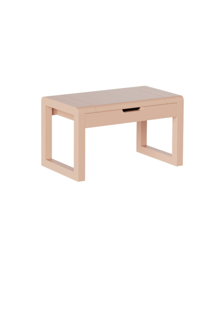 Pippa Peach Tabouret rose avec rangement par Clover Living