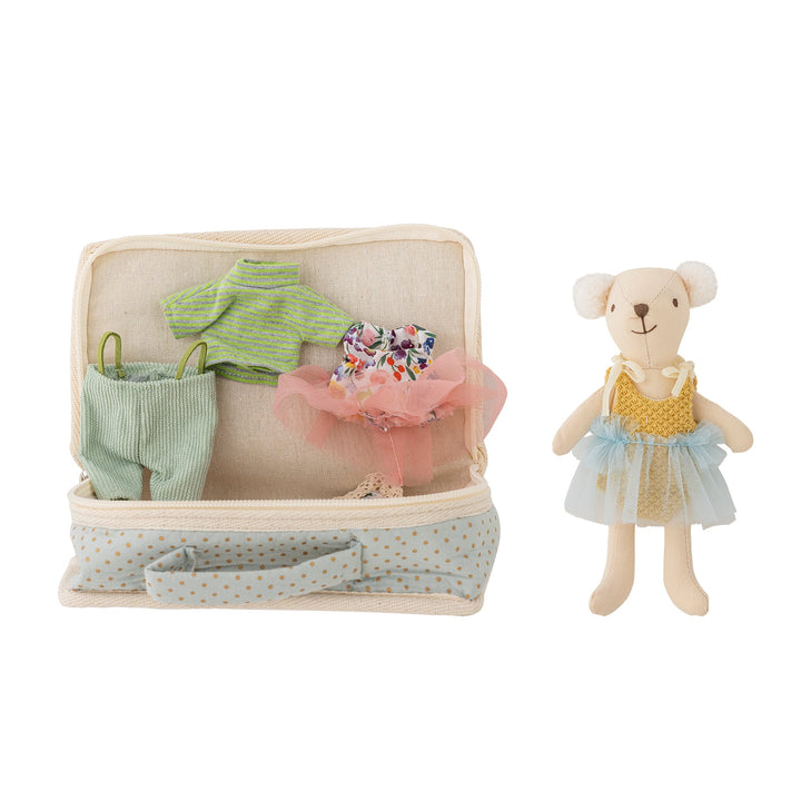 Poupée habillage Lara avec valise - Bloomingville - CloverLiving.Com