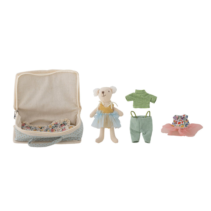 Poupée habillage Lara avec valise - Bloomingville - CloverLiving.Com