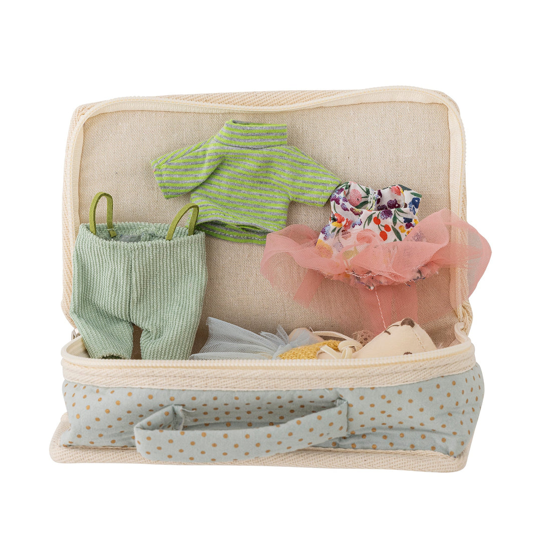 Poupée habillage Lara avec valise - Bloomingville - CloverLiving.Com