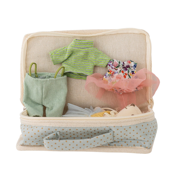 Poupée habillage Lara avec valise - Bloomingville - CloverLiving.Com