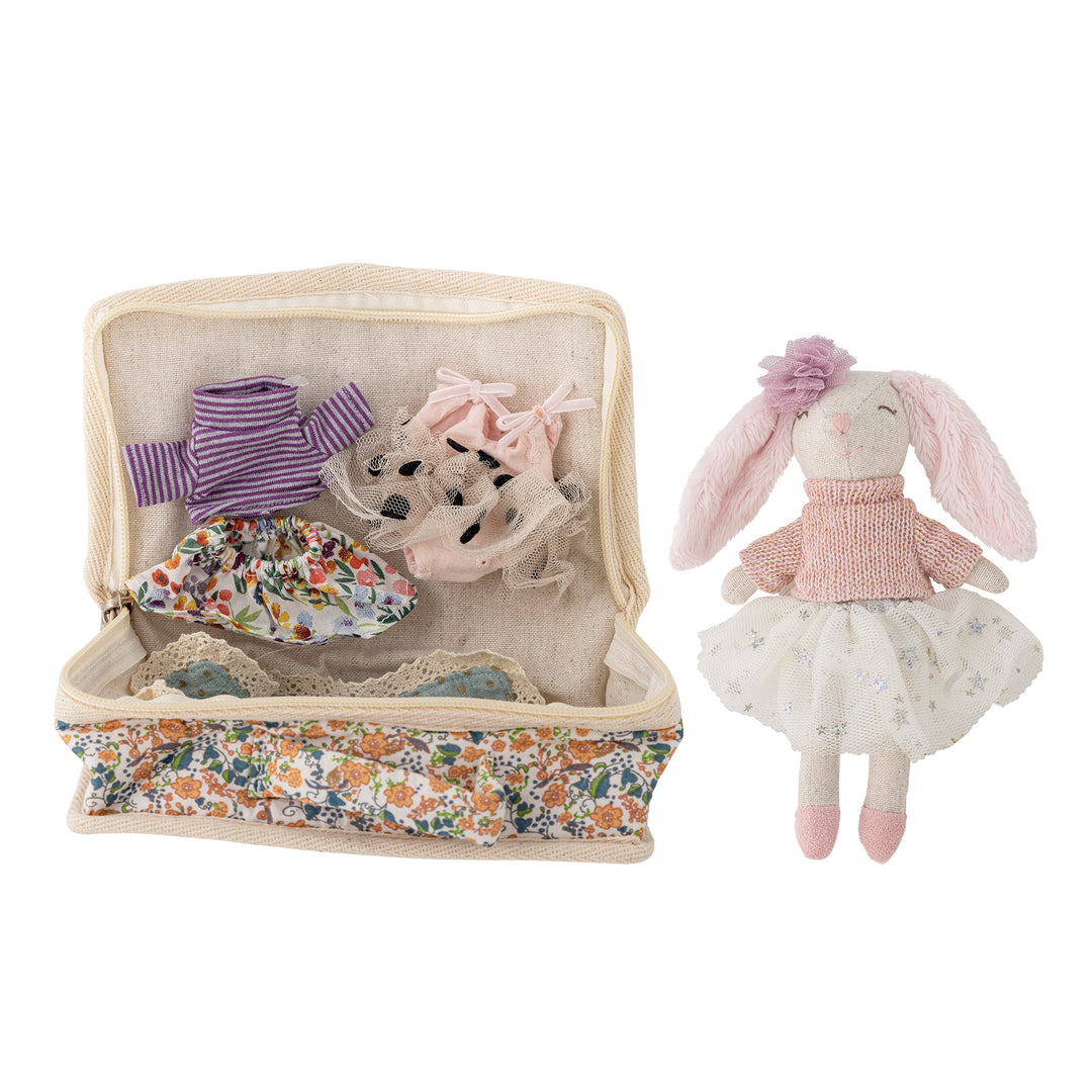 Poupée habillée Milly avec valise